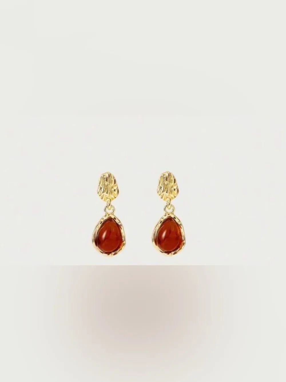 Teardrop Stone Dangle Earrings S1500